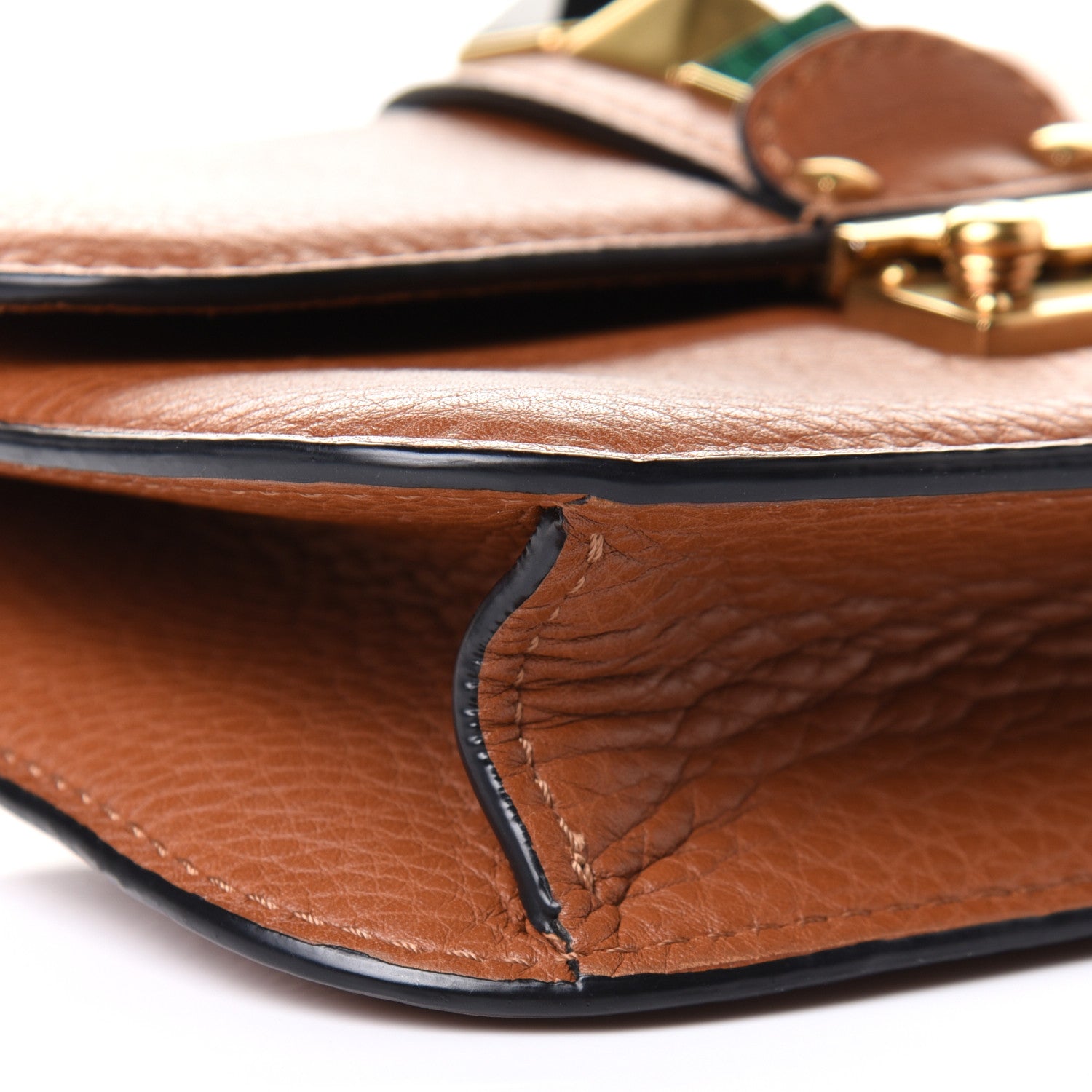 Valentino Garavani Pebbled Calfskin Rockstud Rolling Small Glam Lock Flap Light Cuir 5 of 11