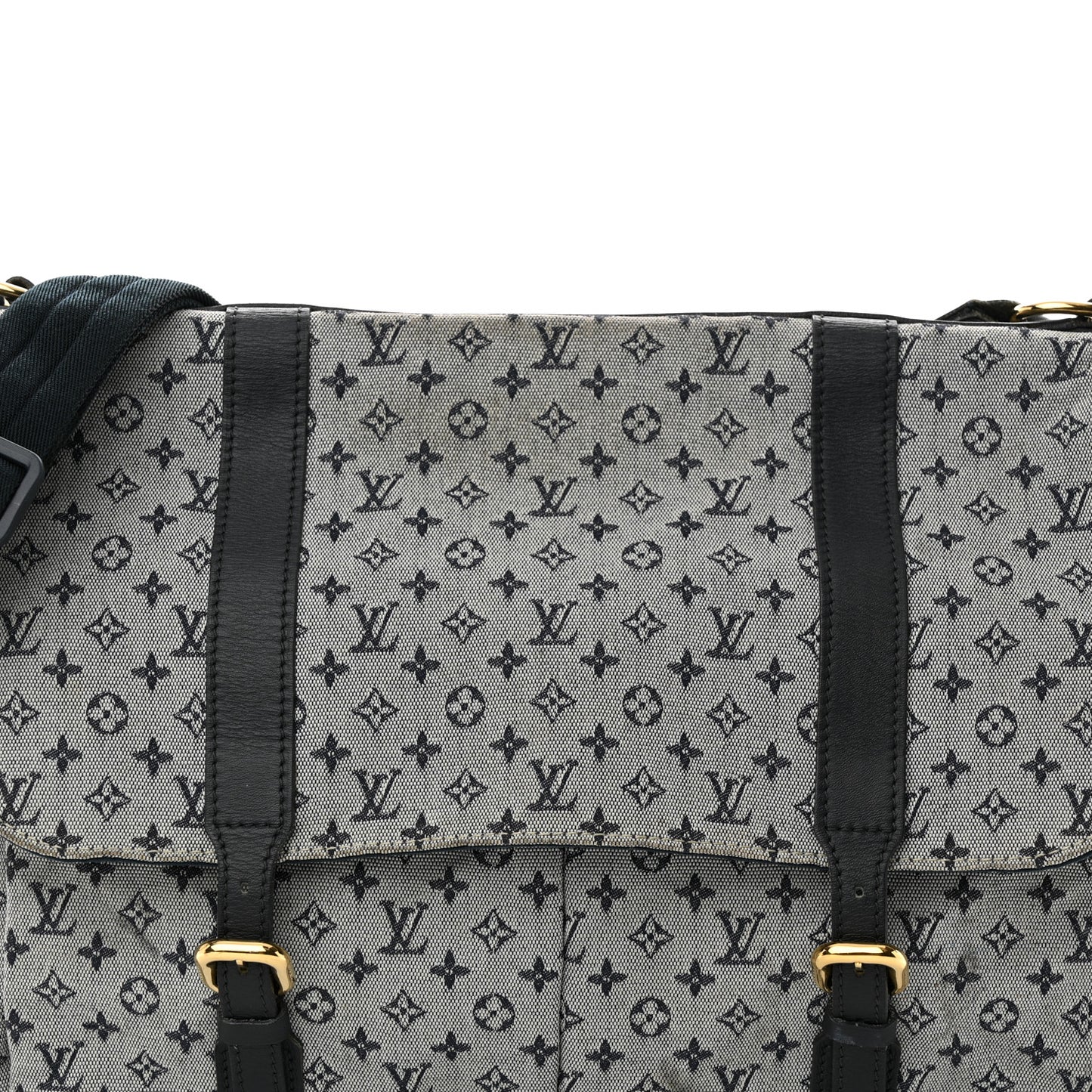 LOUIS VUITTON Mini Lin Sac a Langer Diaper Bag Blue