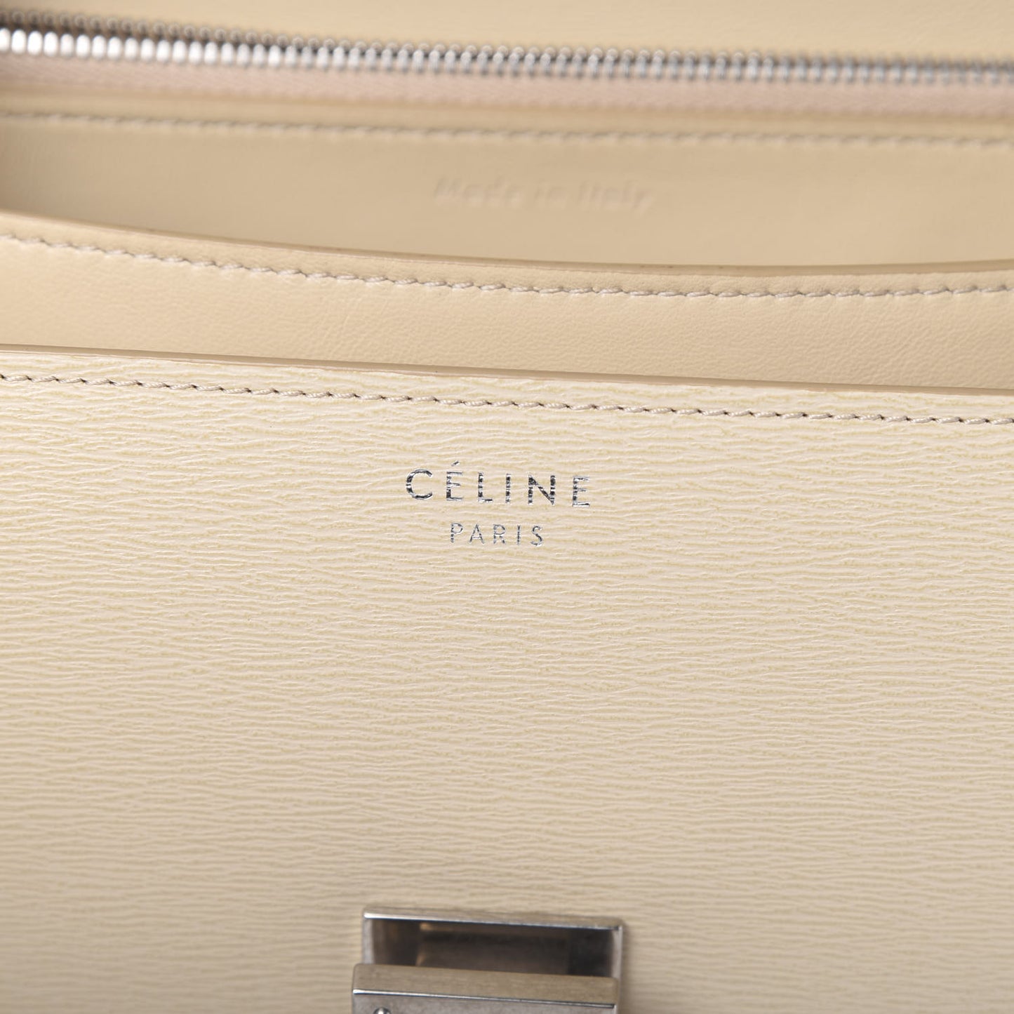 Liege Calfskin Medium Classic Box Flap Bag Linen