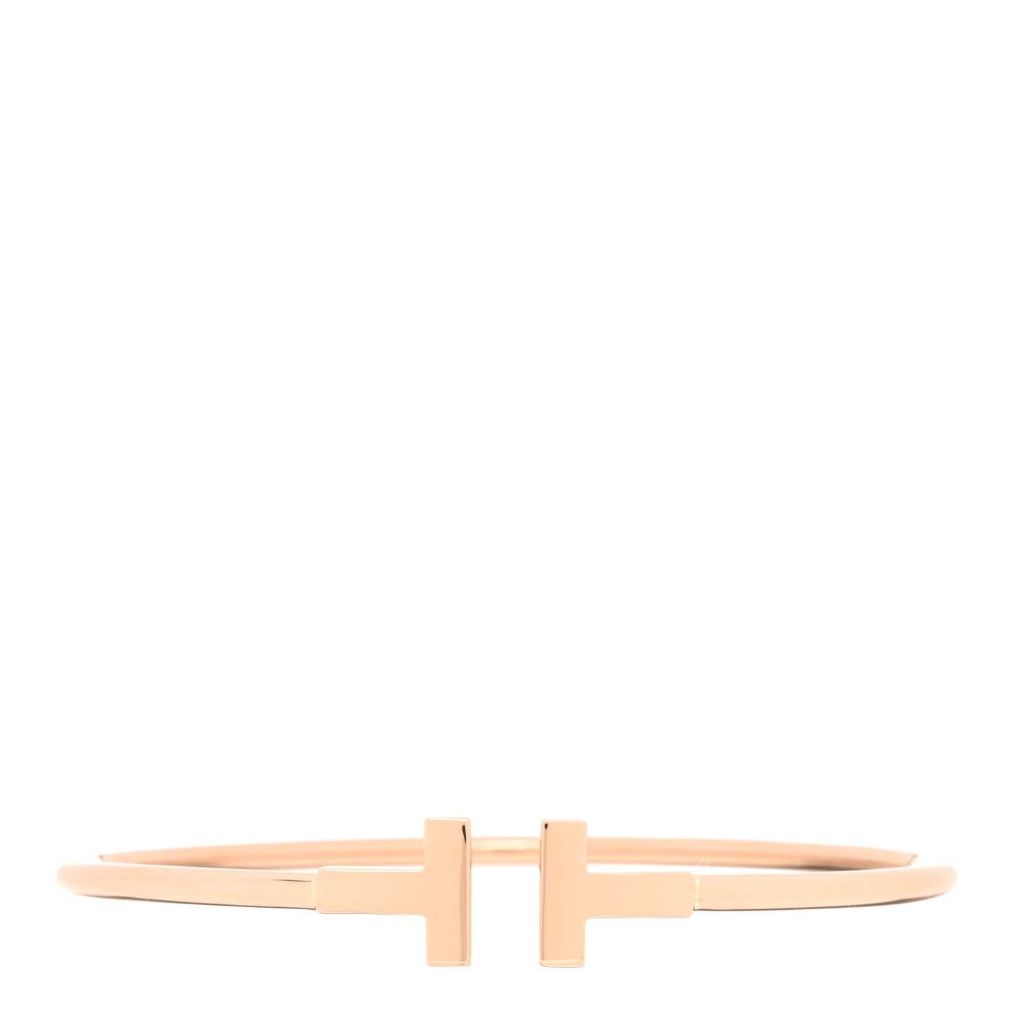 18K Rose Gold T Wire Bracelet