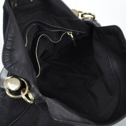 Gucci Monogram Medium Indy Hobo Black 7 of 9