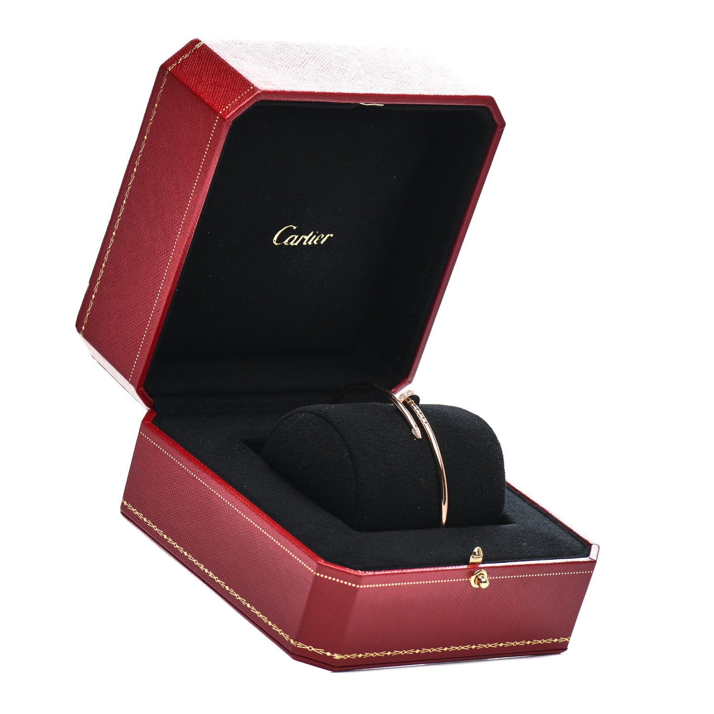18K Pink Gold Diamond Small Juste Un Clou Bracelet 19