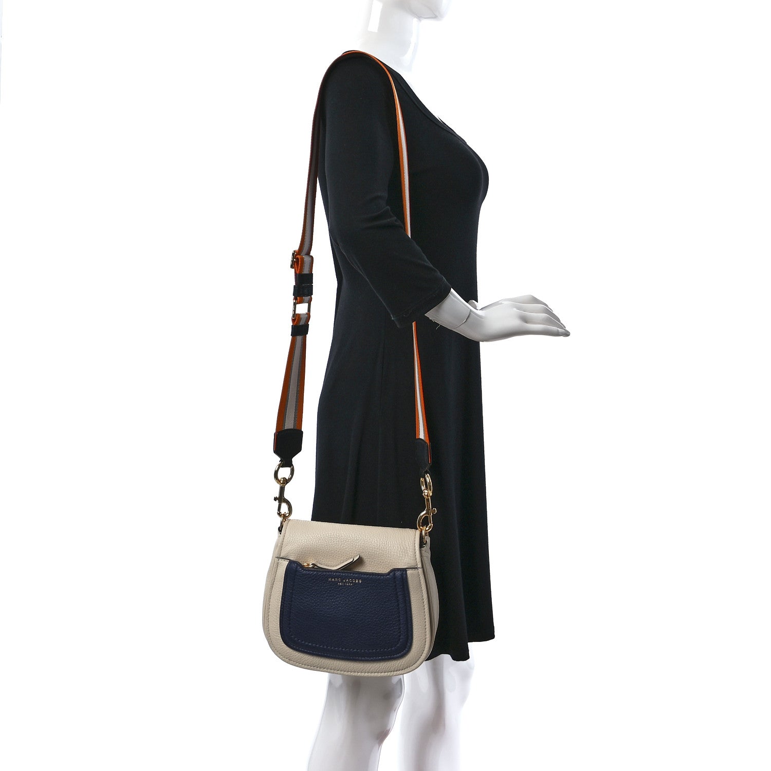 Marc Jacobs Calfskin Empire City Messenger Crossbody Beige 2 of 12