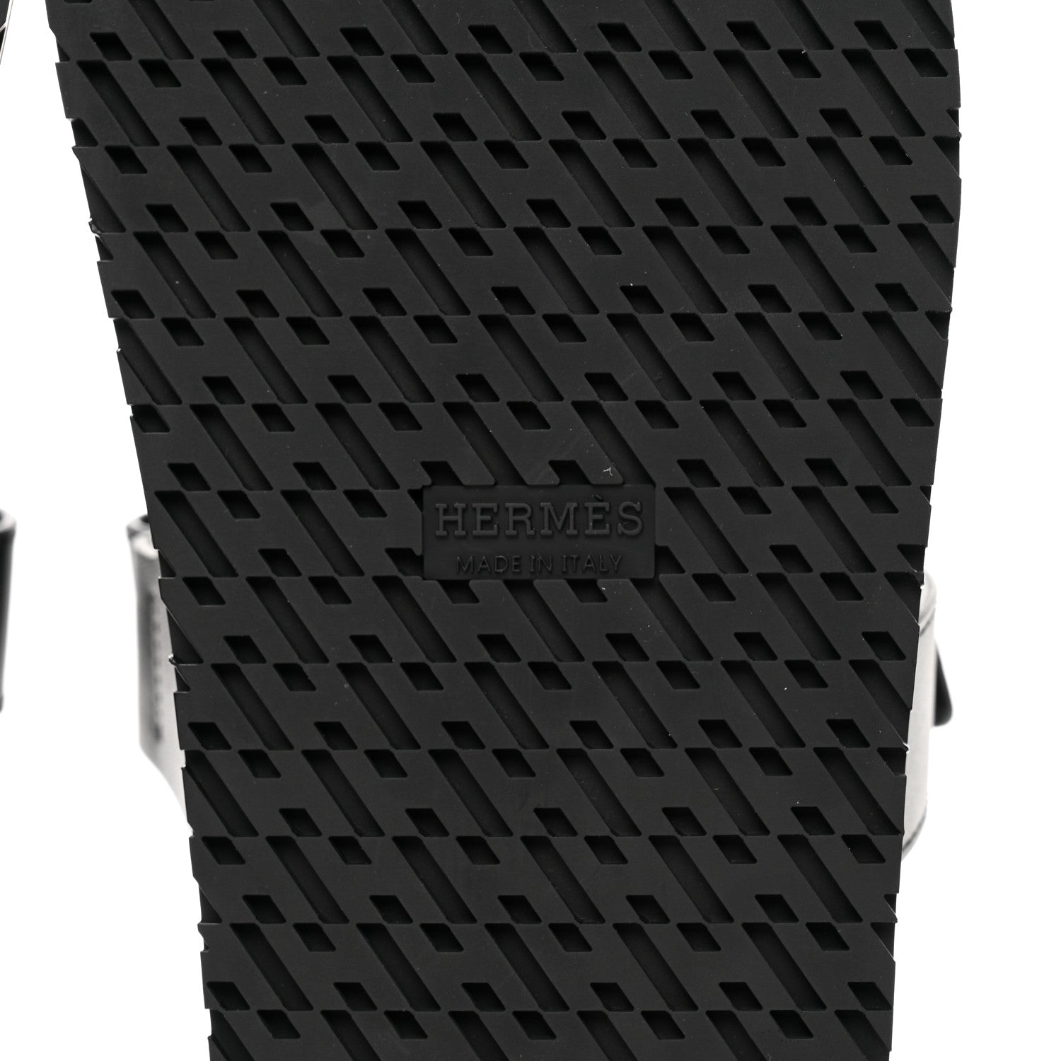 Hermes Calfskin Womens Chypre Sandals 39.5 Black 6 of 9