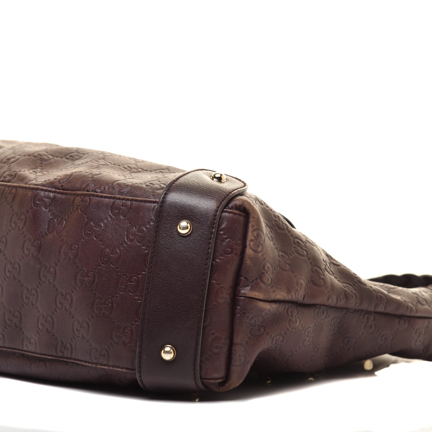 Gucci Guccissima Medium Pelham Shoulder Bag Dark Brown 9 of 10