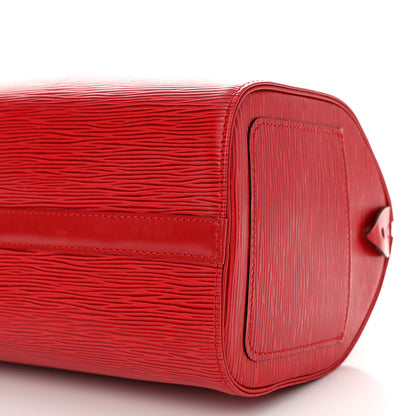 Louis Vuitton Epi Speedy 25 Castillan Red 10 of 12