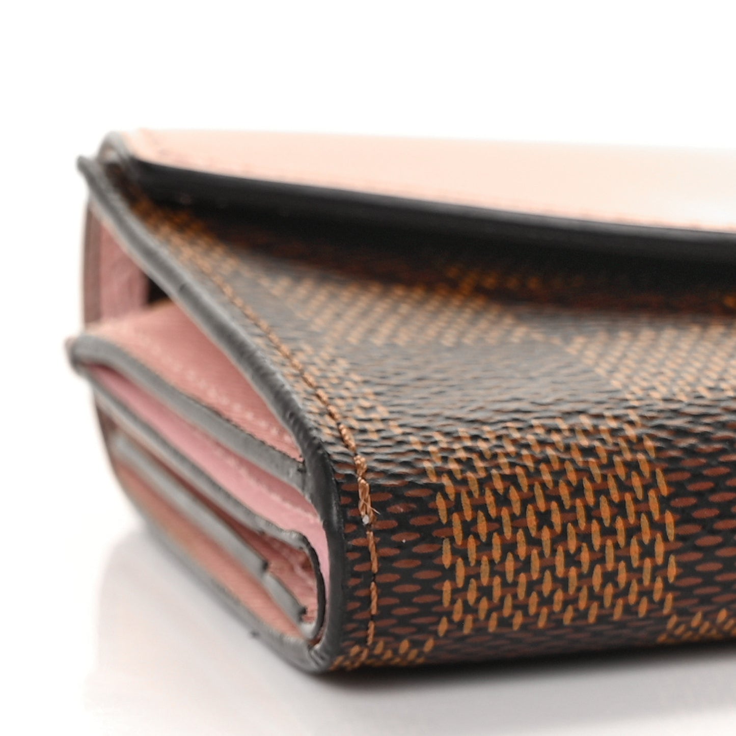 Damier Ebene Zoe Wallet Rose Ballerine