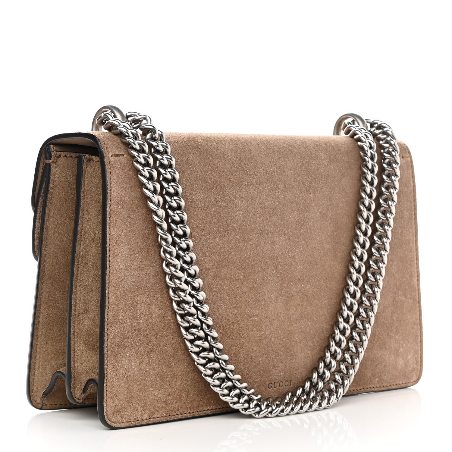 Gucci Suede Small Dionysus Shoulder Bag Taupe 3 of 11