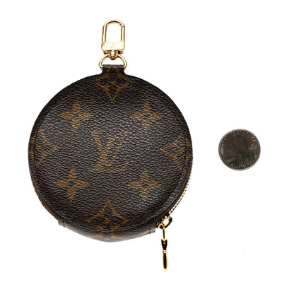 Louis Vuitton Monogram 2021 Christmas Animation Japanese Garden Round Coin Purse Wisteria Pink 2 of 4