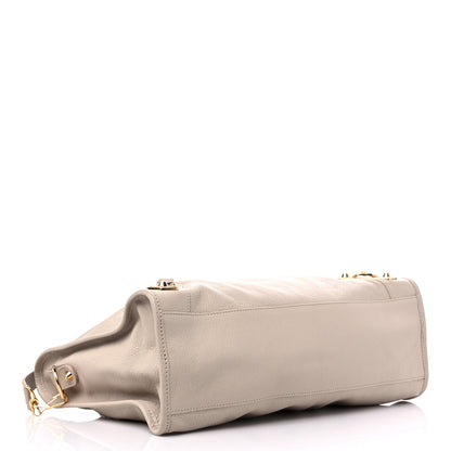 Balenciaga Chevre Gold Hardware Metallic Edge City Beige Tapioca 4 of 9