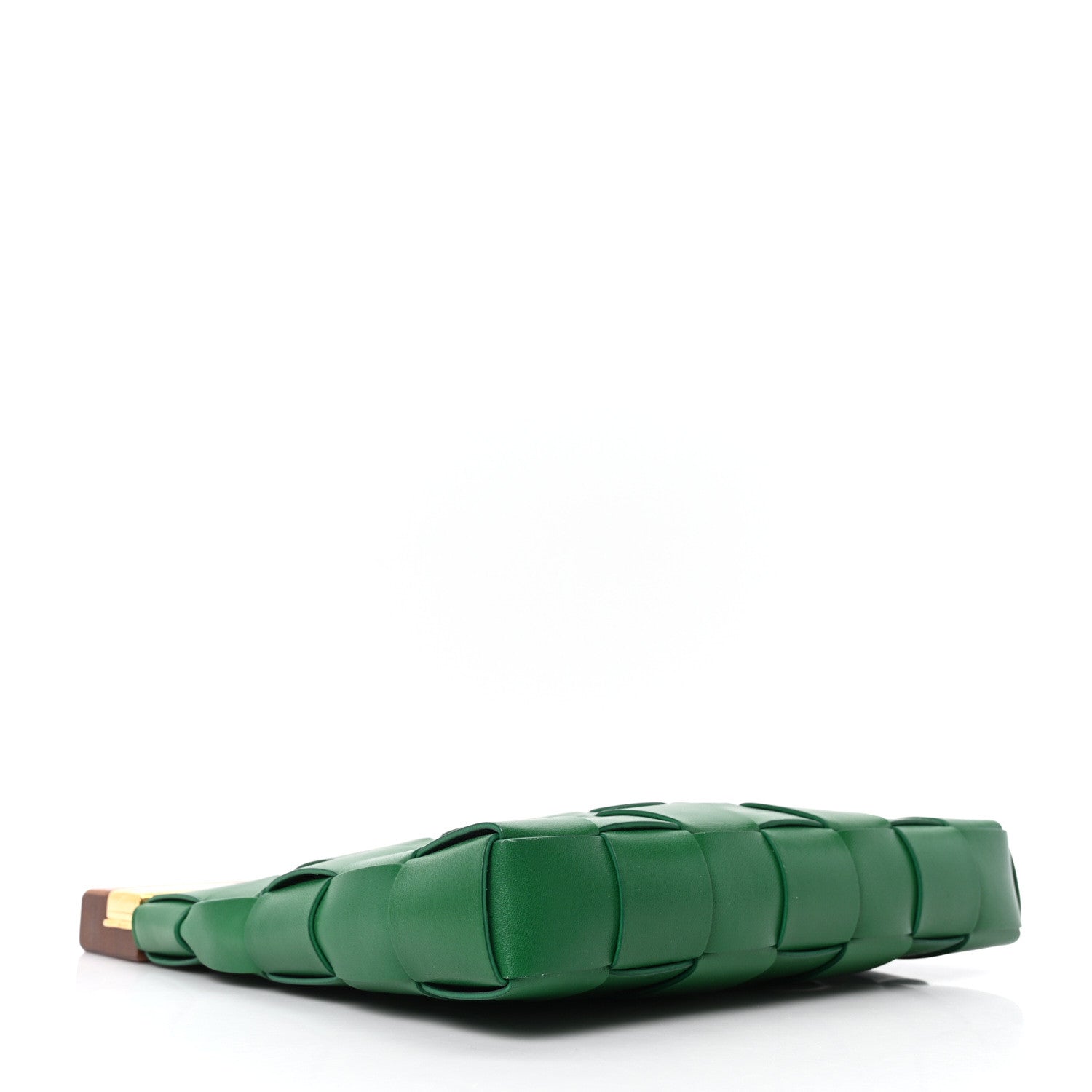 Bottega Veneta Nappa Intrecciato The Snap Clutch Racing Green 4 of 9