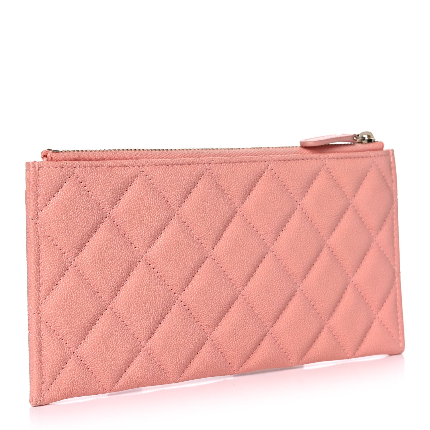 Chanel Caviar Quilted Classic Zip Boy Pouch Light Pink 3 of 9