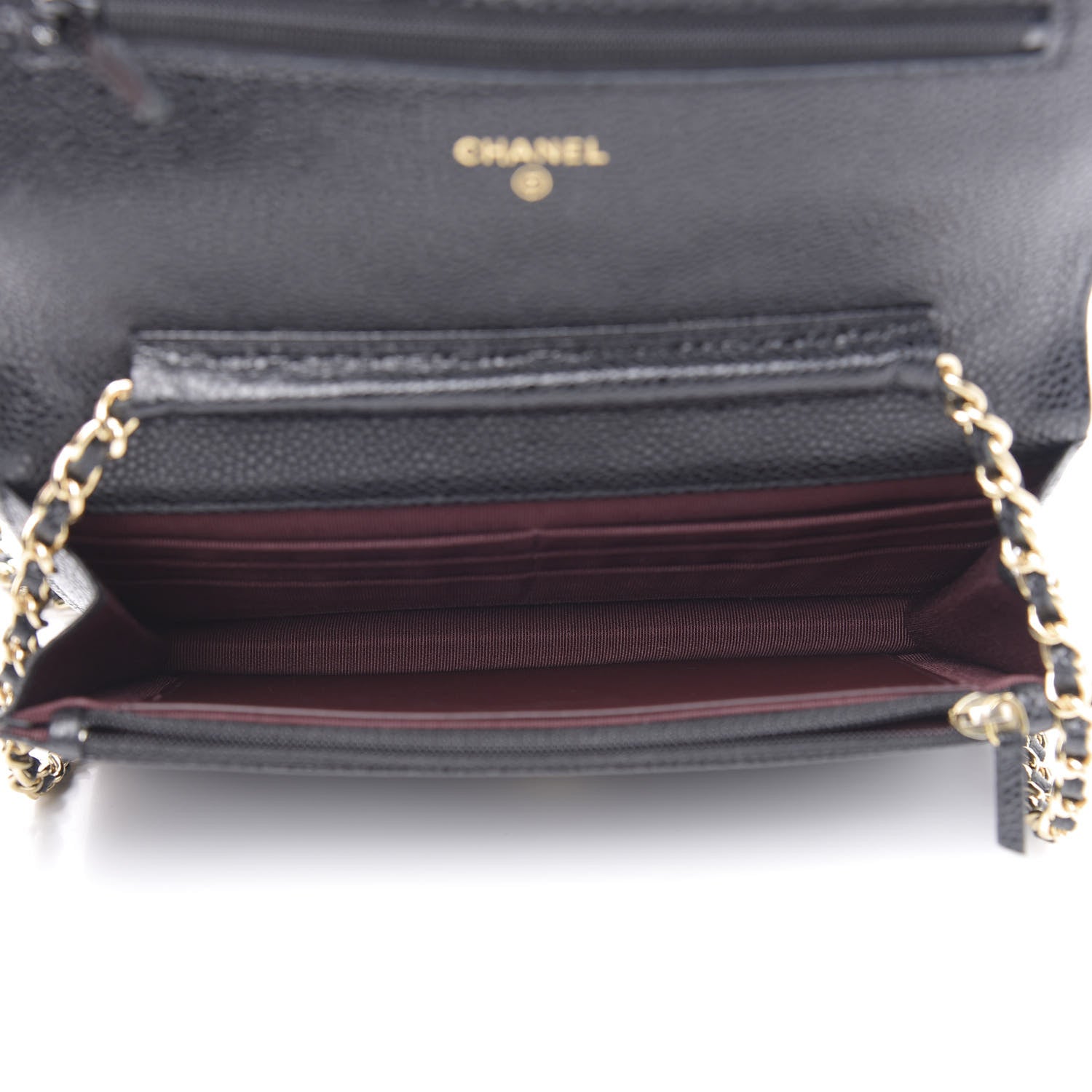 Chanel Caviar Quilted Wallet On Chain WOC Black 5 of 12