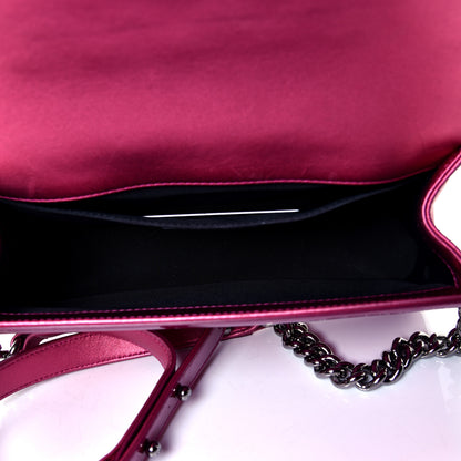 Chanel Metallic Patent Calfskin Quilted Medium Boy Flap Pink 4 of 4