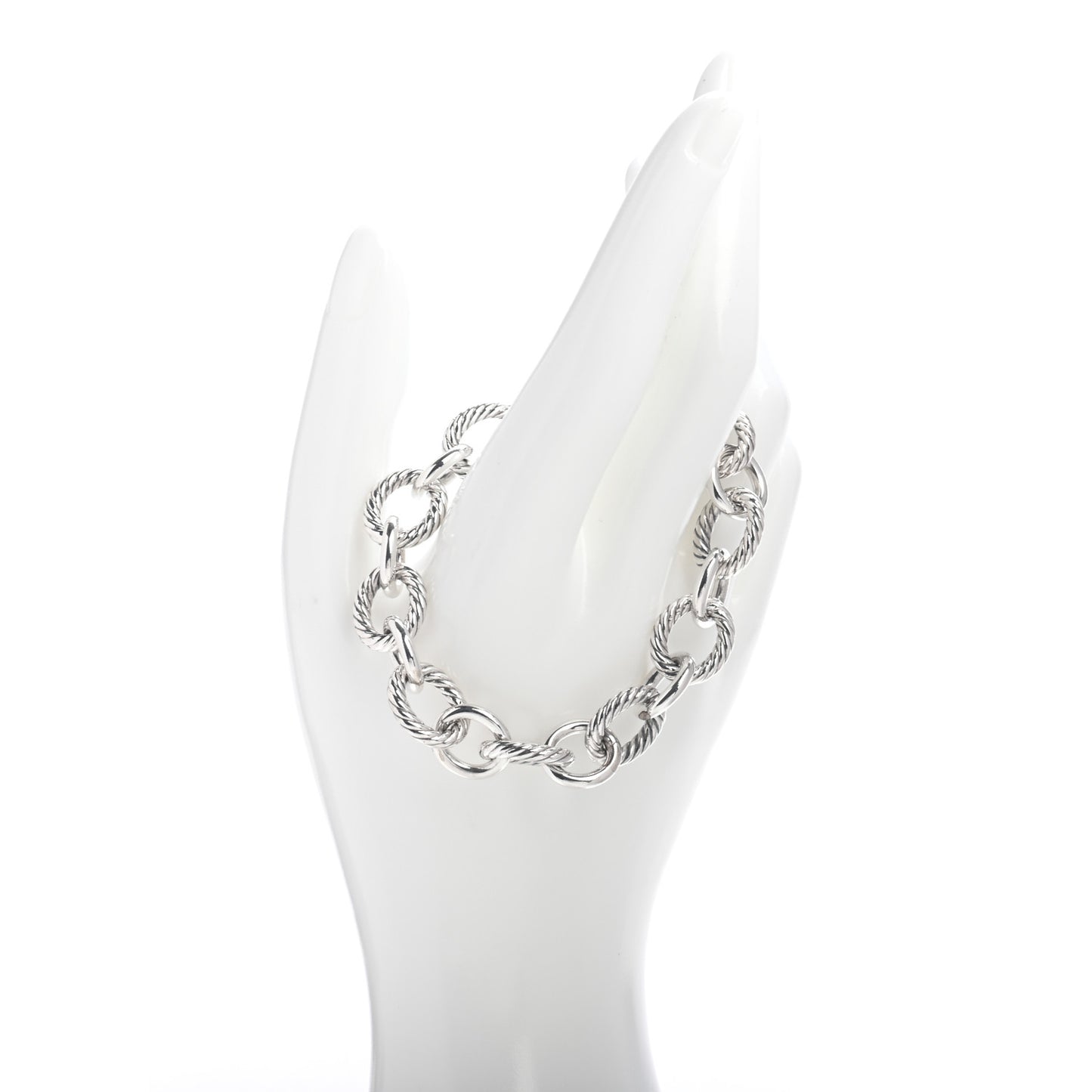 Sterling Silver 12mm Large Oval Link Bracelet