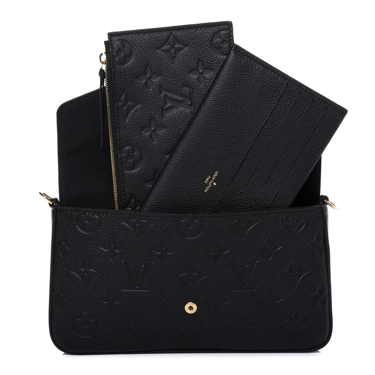 Empreinte Pochette Felicie Chain Wallet Black