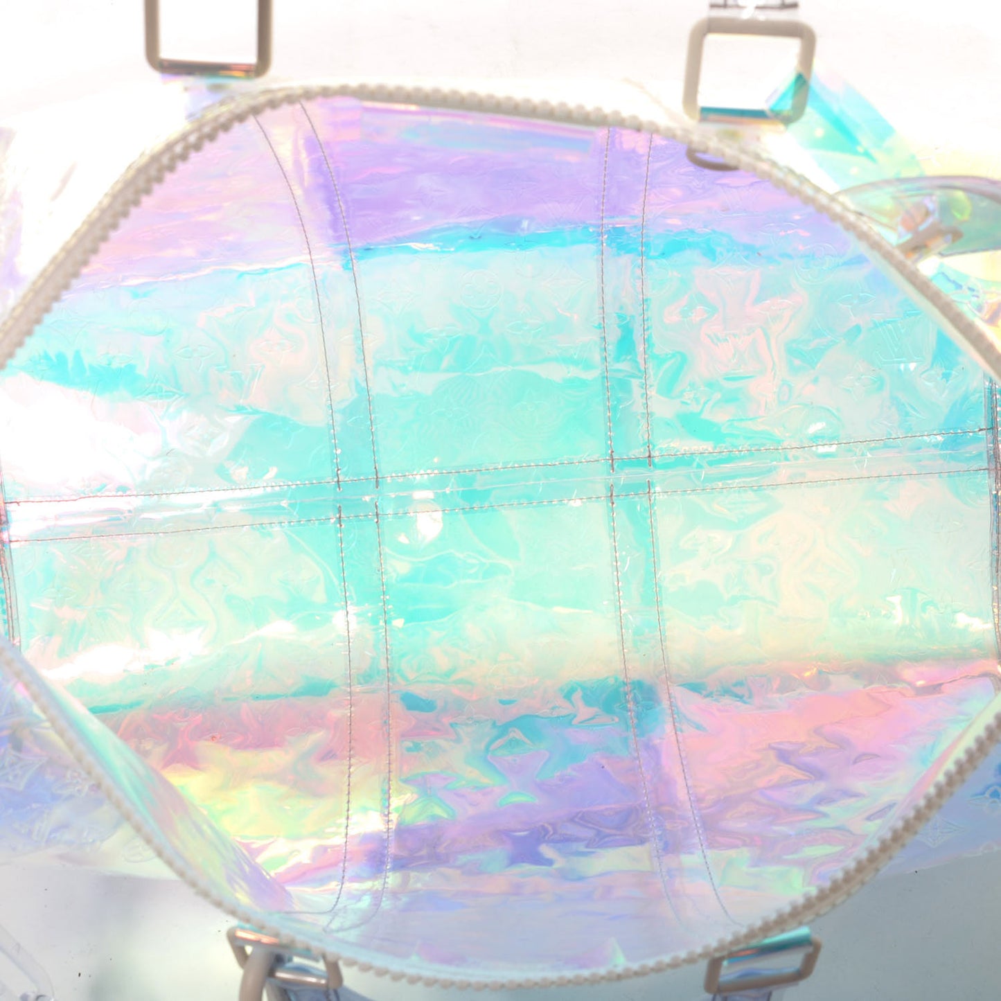 PVC Monogram Keepall Bandouliere 50 Iridescent Prism