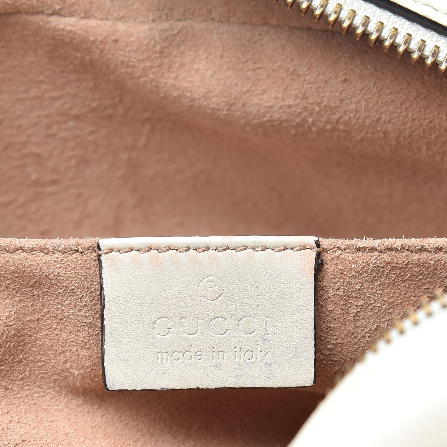 Gucci Calfskin Matelasse Mini GG Marmont Chain Shoulder Bag White 6 of 20