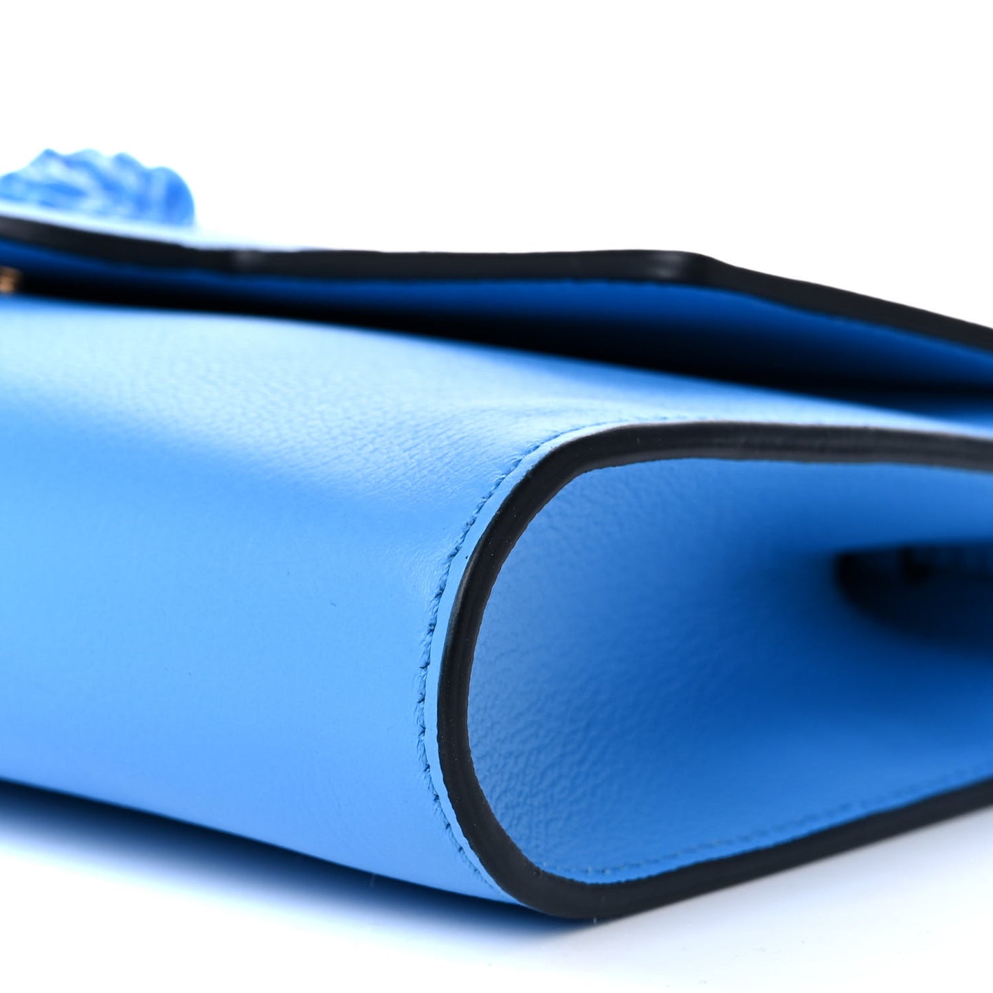 Vitello Medusa Clutch Bag Blue