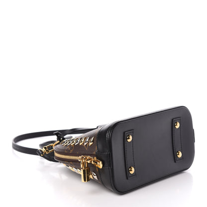 Louis Vuitton Monogram Macassar Studded Alma BB 4 of 8