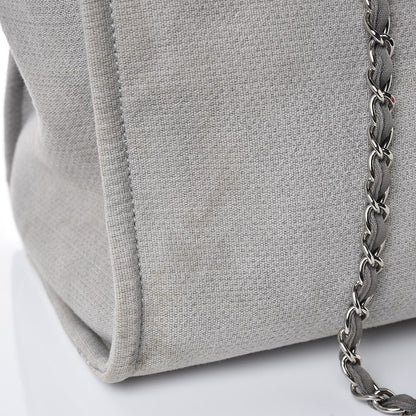Chanel Canvas Large Deauville Tote Grey 15 of 18