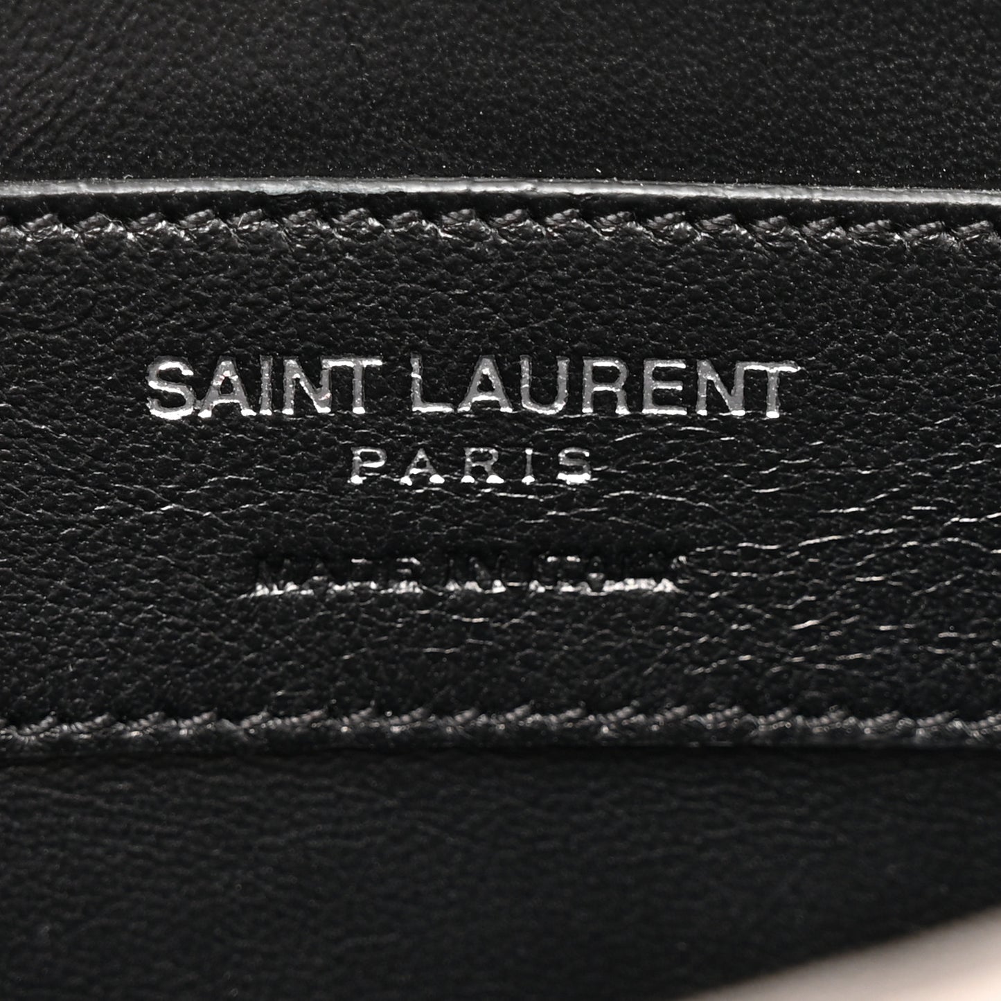 Croc Embossed Calfskin Classic Kate Monogram Clutch Fog