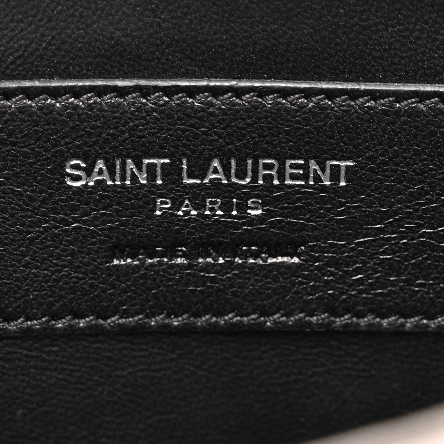 Saint Laurent Croc Embossed Calfskin Classic Kate Monogram Clutch Fog 6 of 10