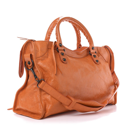 Balenciaga Agneau Classic Hardware City Tangerine 3 of 12
