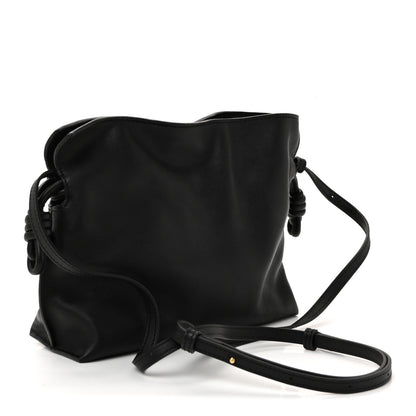 Loewe Calfskin Mini Flamenco Knot Clutch Black 3 of 9