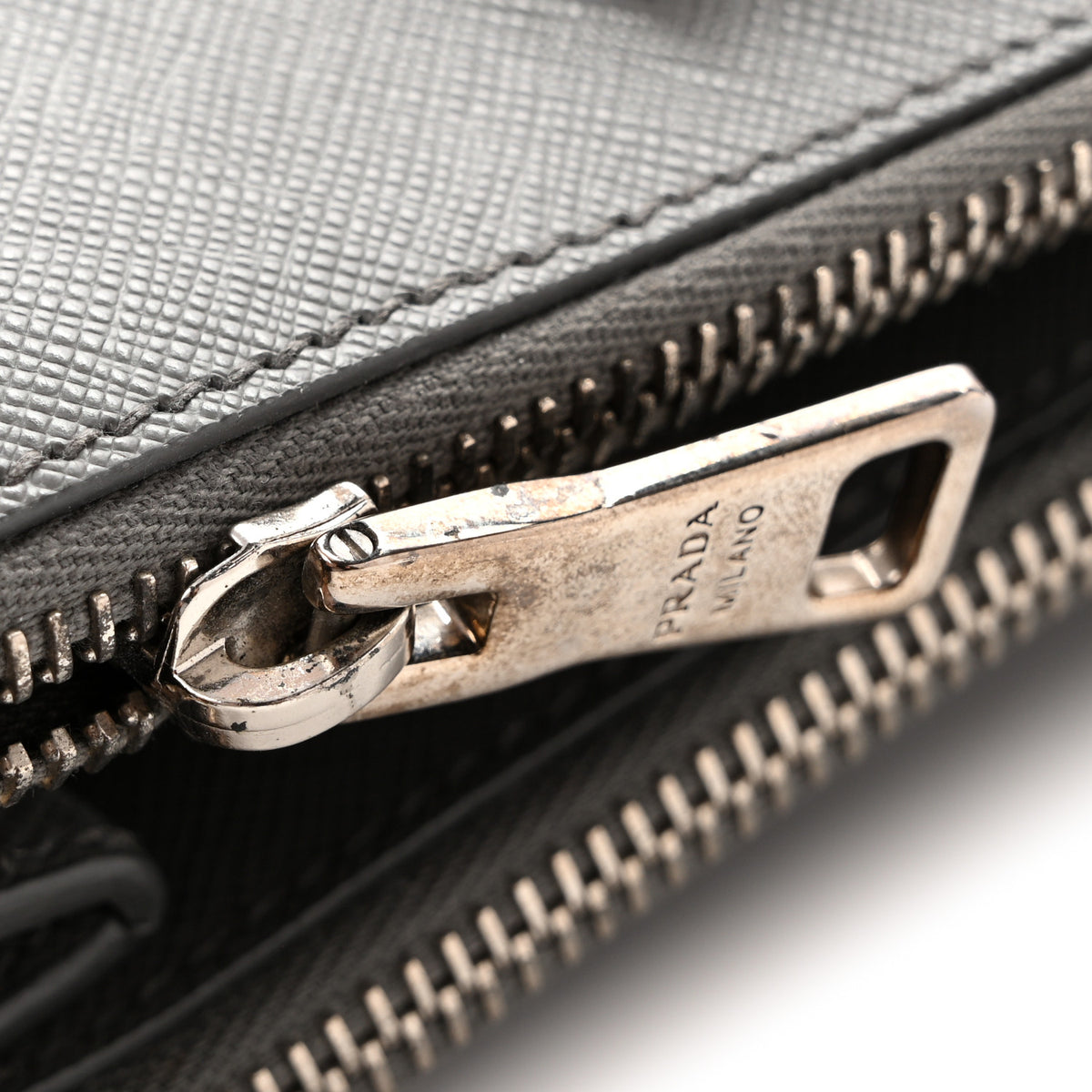 Prada Saffiano Medium Galleria Double Zip Tote Marmo 10 of 11