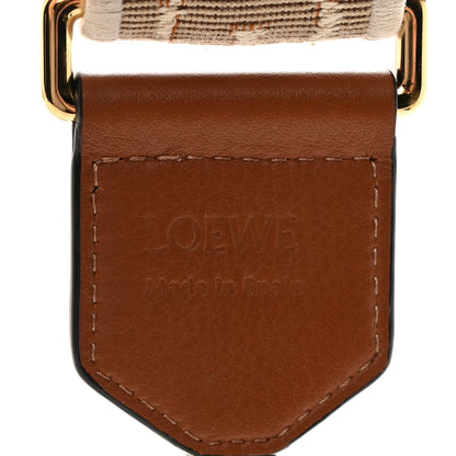 Loewe Calfskin Jacquard Anagram Strap Natural Tan 3 of 4