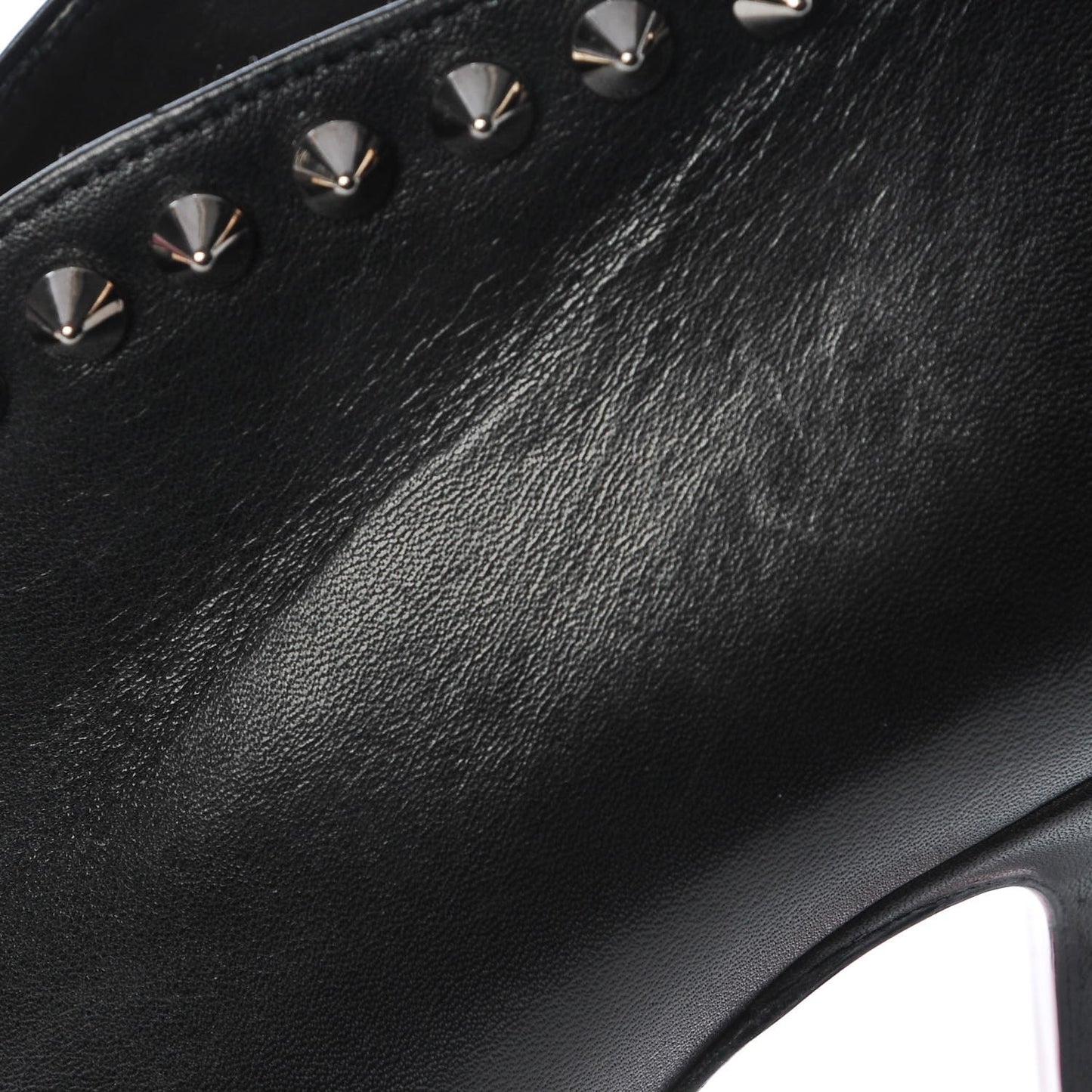 Calfskin Studded Miss Fast Plato 140 Platform Booties 39 Black
