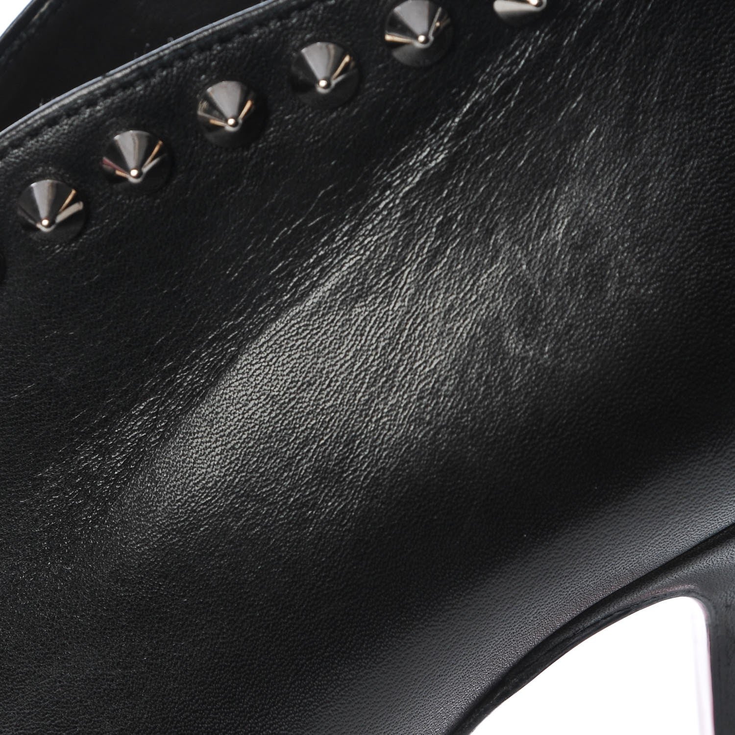 Christian Louboutin Calfskin Studded Miss Fast Plato 140 Platform Booties 39 Black 18 of 23