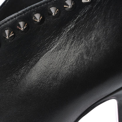 Christian Louboutin Calfskin Studded Miss Fast Plato 140 Platform Booties 39 Black 18 of 23