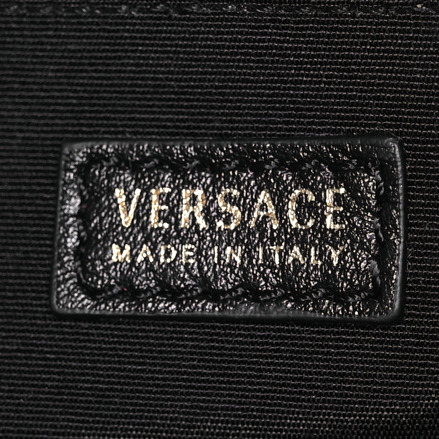 Grained Calfskin Virtus Wallet On Strap Black