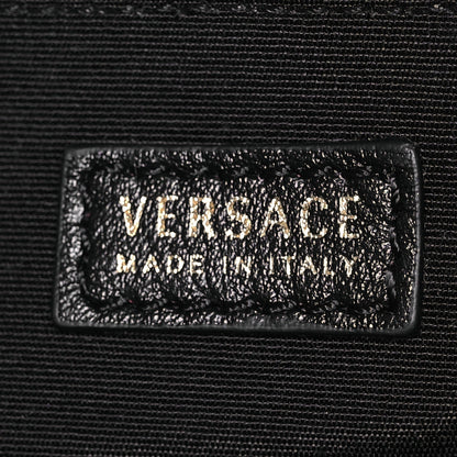 Versace Grained Calfskin Virtus Wallet On Strap Black 7 of 15