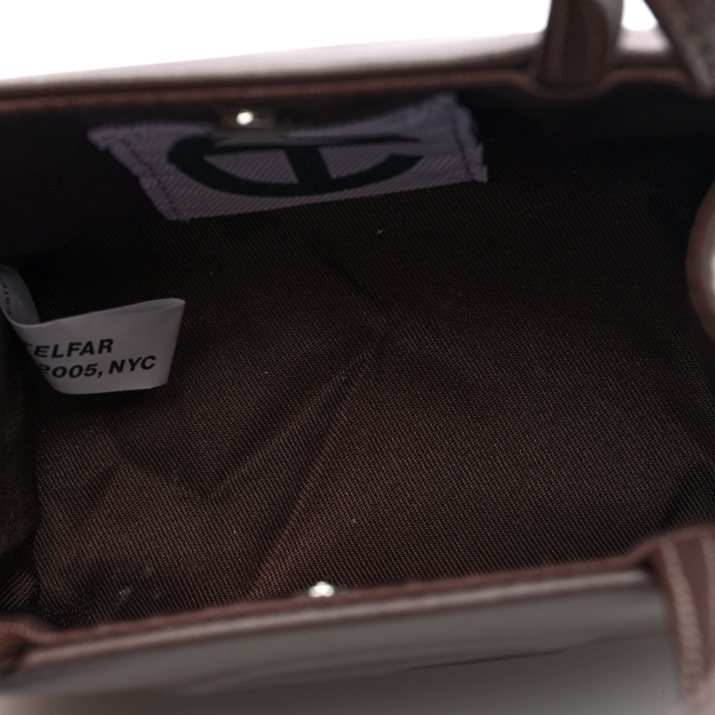 Vegan Leather Small Shopping Bag Chocolate