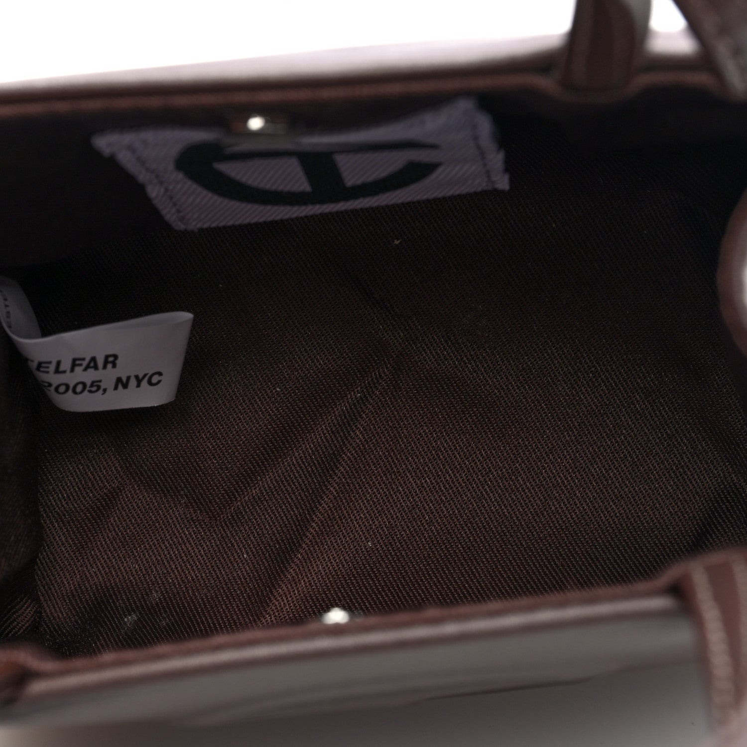 Telfar Vegan Leather Small Shopping Bag Chocolate 5 of 10