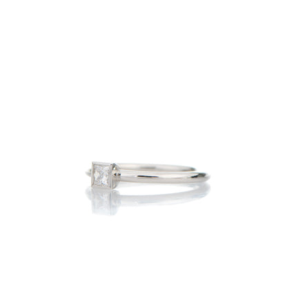 Tiffany Platinum Diamond Princess Cut Engagement Ring 5 3 of 6