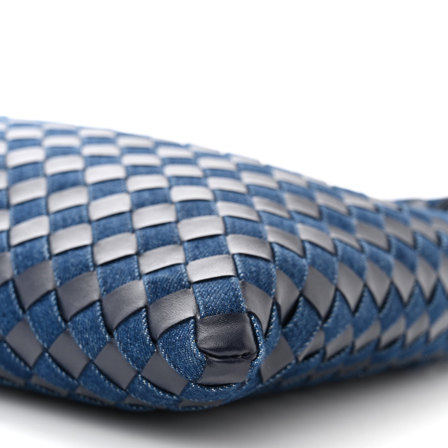 Bottega Veneta Denim Calfskin Intrecciato Small Hop Abyss Indigo 9 of 9