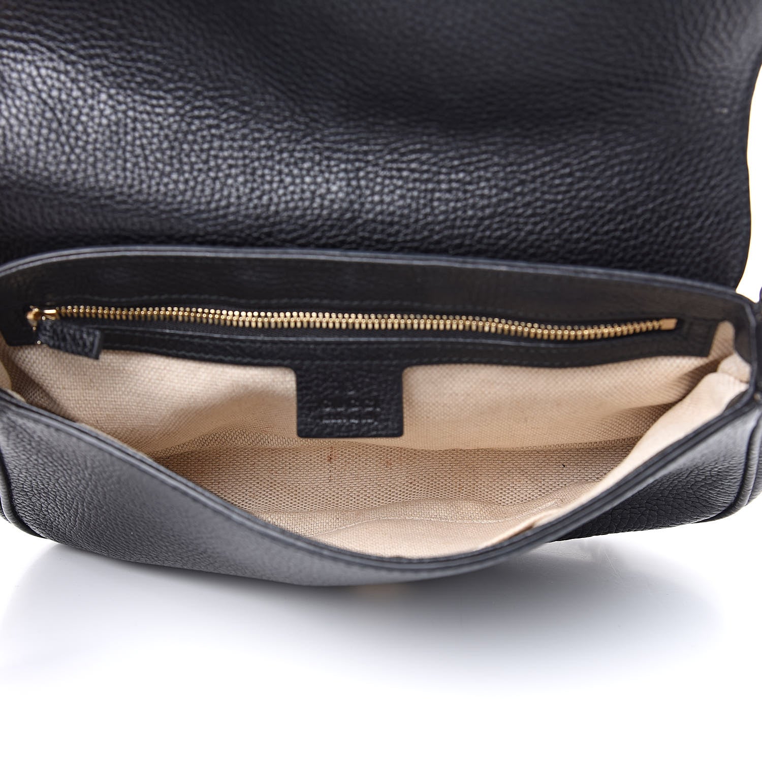 Gucci Pebbled Calfskin Medium Soho Flap Crossbody Black 5 of 15
