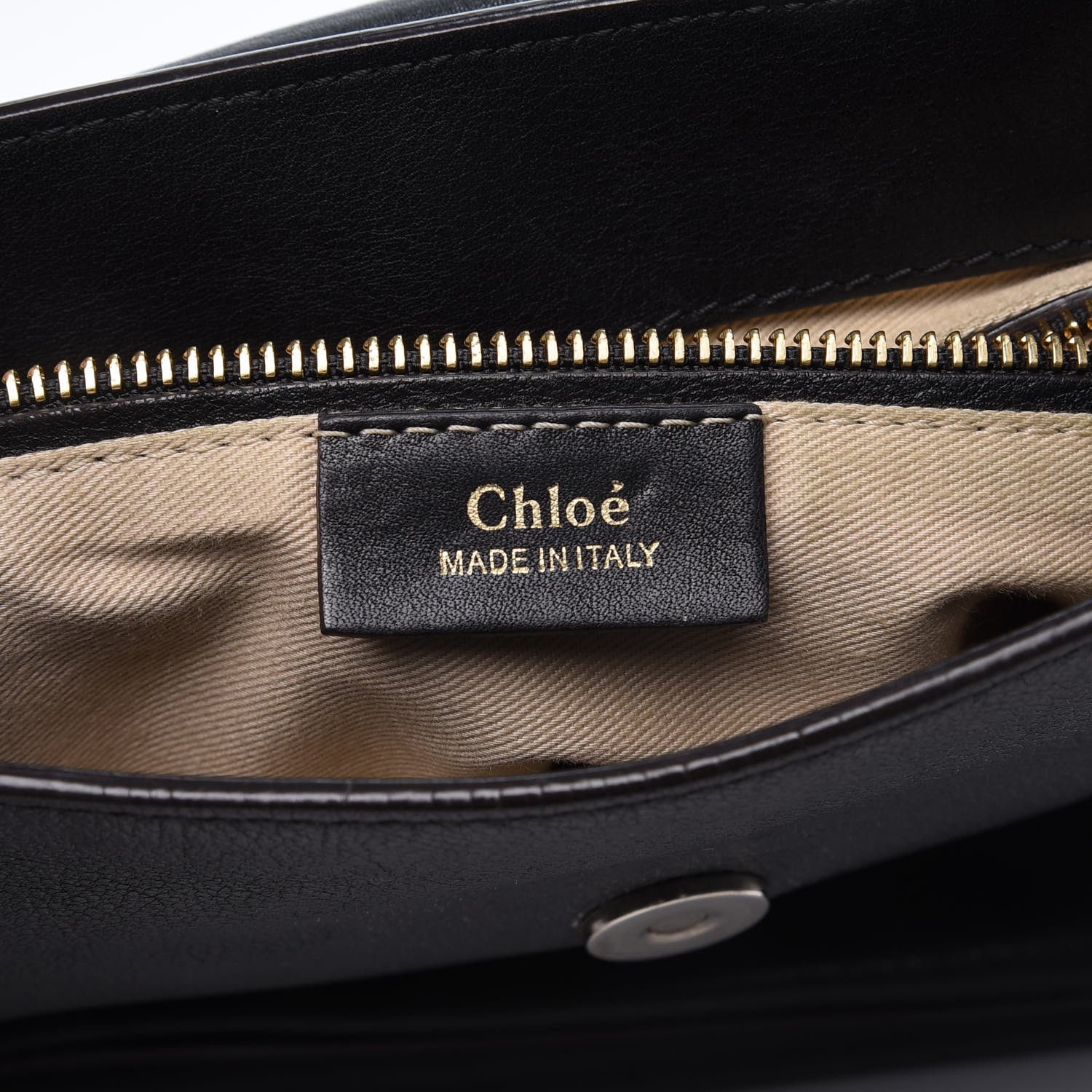 Chloe Suede Calfskin Small Faye Backpack Black 9 of 11