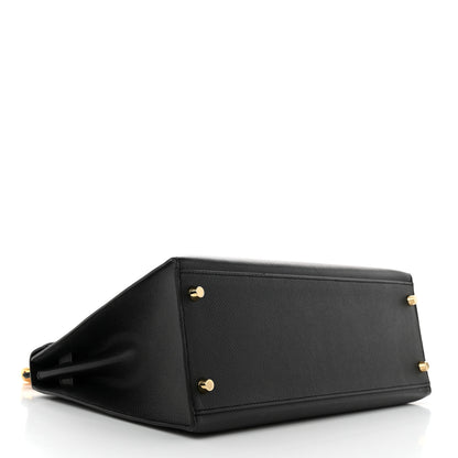 Hermes Epsom Kelly Sellier 32 Black 4 of 11