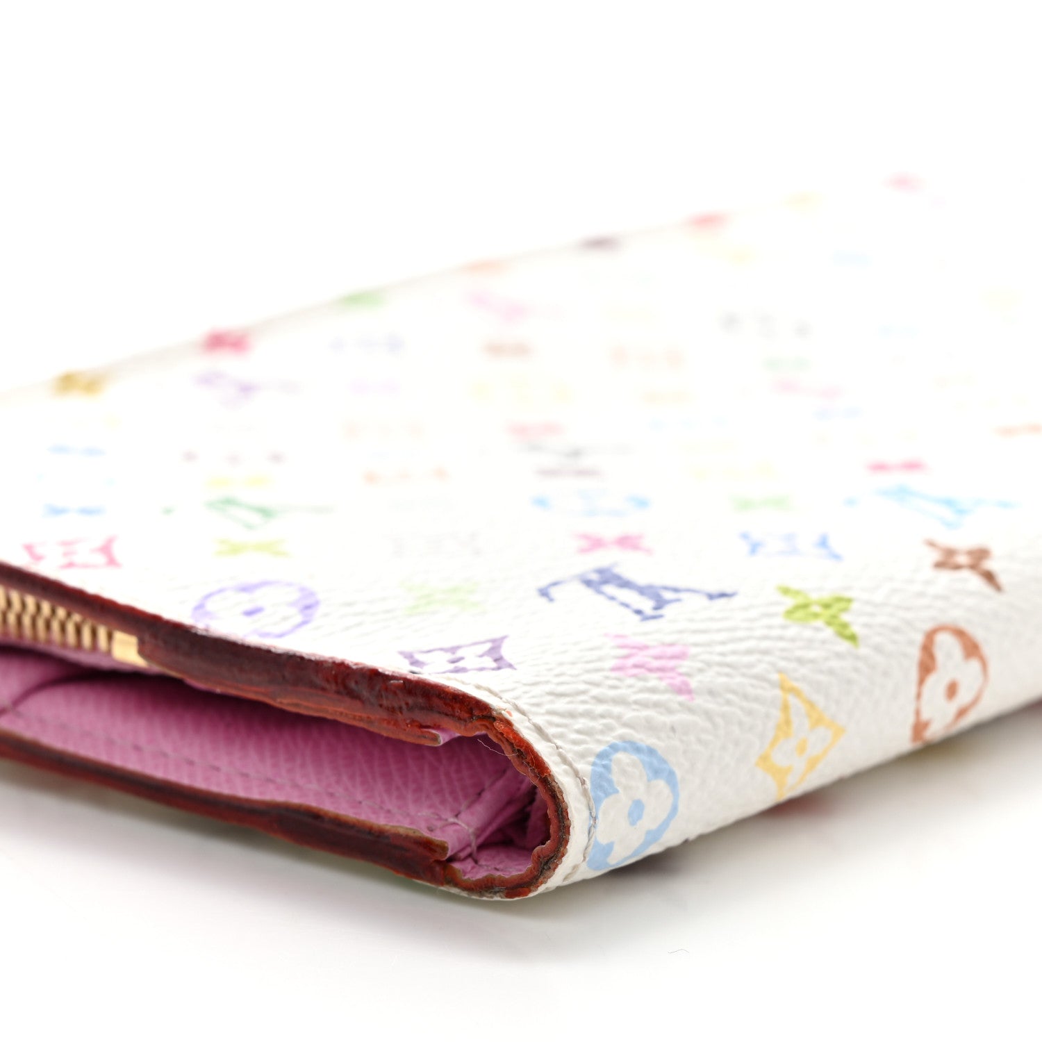 Louis Vuitton Monogram Multicolor Insolite Wallet White Litchi 8 of 8