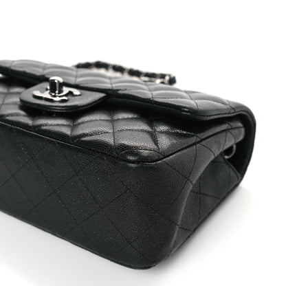 Chanel Iridescent Caviar Quilted Mini Rectangular Flap Black 9 of 10