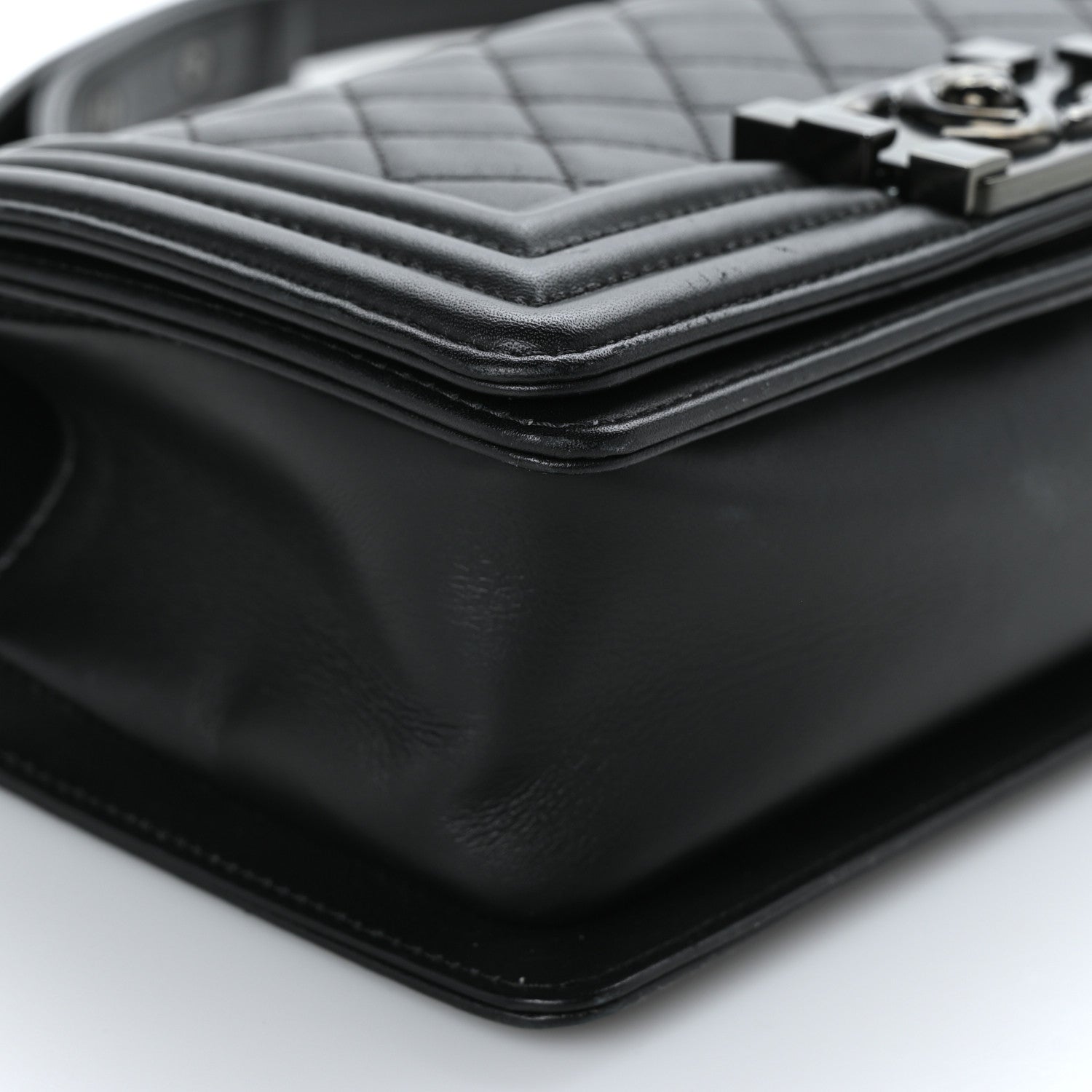 Chanel Calfskin Quilted Small Boy Flap So Black 8 of 9