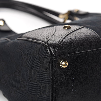 Gucci Monogram Calfskin Large Bardot Tote Black 20 of 24