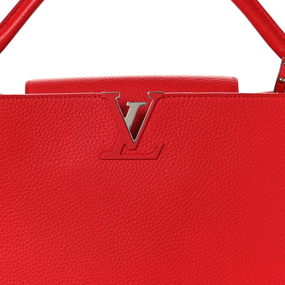 Louis Vuitton LOUIS VUITTON Taurillon Capucines MM Coquelicot 7 of 9