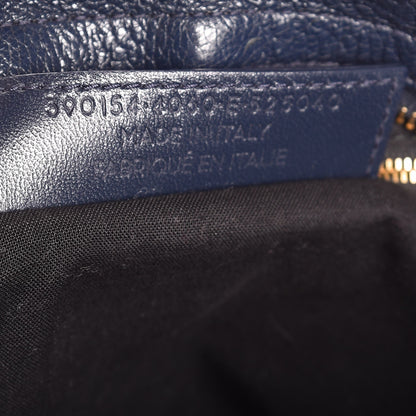 Balenciaga Chevre Gold Metallic Edge Hardware City Bleu Nuit Dark Sea 7 of 13