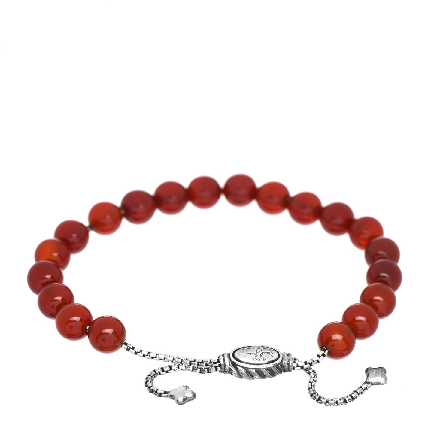 Sterling Silver Carnelian 8mm Spiritual Beads Bracelet